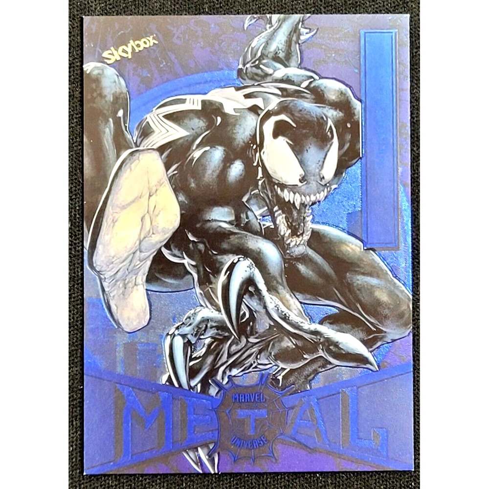 2022 UPPER DECK MARVEL METAL UNIVERSE SPIDER-MAN VENOM NEON BLUE